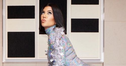 Kourtney Kardashian Risks Wardrobe Malfunction As She Bends Over In 