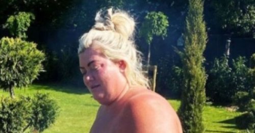 Gemma Collins slips into white swimsuit for BBQ with fiancé after weight loss