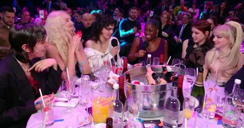 BRIT Awards viewers 'shook' as they spot woman's 'boobs out' in sheer top