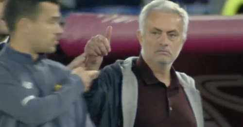 Jose Mourinho sent off for Roma after touchline reaction to referee decision