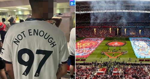 Man Utd fan arrested after wearing '97 not enough' replica shirt to FA Cup final
