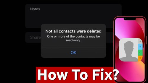 “Not All Contacts Were Deleted” in iPhone, How to Fix?