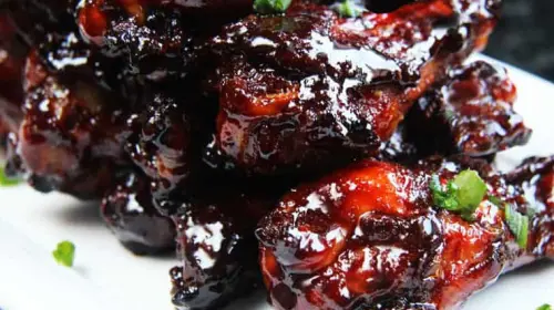 Chinese 5 Spice Chicken Wings With Soy, Balsamic Reduction Glaze
