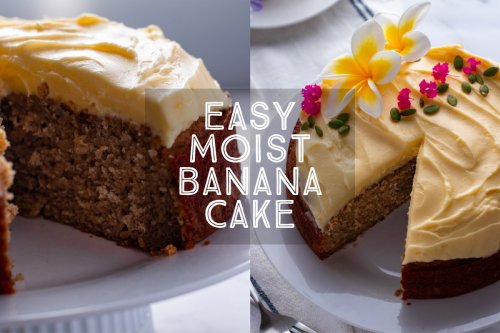 Easy Banana Cake with Cream Cheese Frosting - Days of Jay