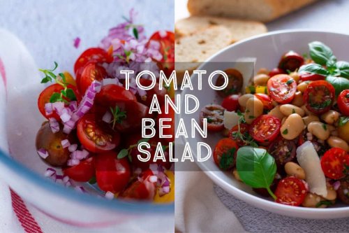 How to make Cherry Tomato and Bean Salad - Days of Jay