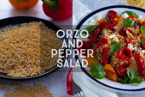 Orzo and Roast Pepper Salad