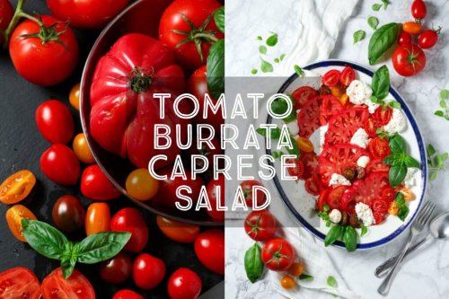 How to make Italian Tomato Burrata Caprese Salad - Days of Jay