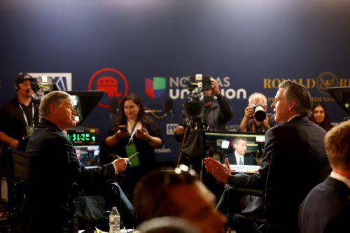 Gavin Newsom Was The Unexpected Star Of The GOP Debate Spin Room