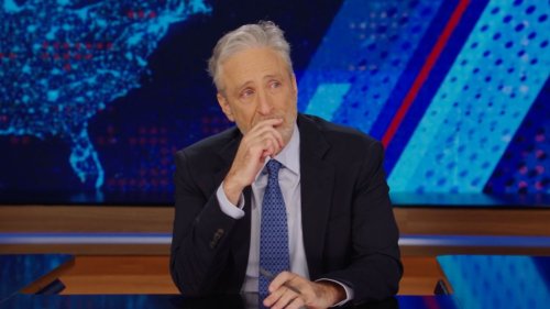 Jon Stewart Breaks Down In Tears Paying Tribute To OG ‘Daily Show’ Dog Crew Member Dipper: “In A World Of Good Boys, He Was The Best”