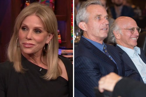 Cheryl Hines reveals on 'WWHL' that she and RFK Jr. "had dinner" with Larry David right after he said he didn't support his presidential campaign: "This is a weird night"