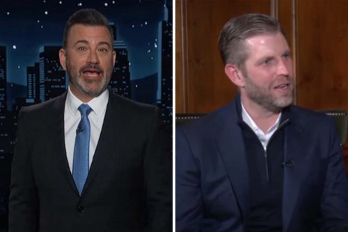 Jimmy Kimmel Calls Out “Dips***” Eric Trump For Ominous Message He Shared During A UK Interview: “Be Nice Or My Dad Will Beat You Up”