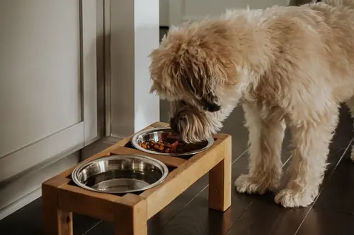 Easy DIY Dog Bowl Stand from Scrap Wood