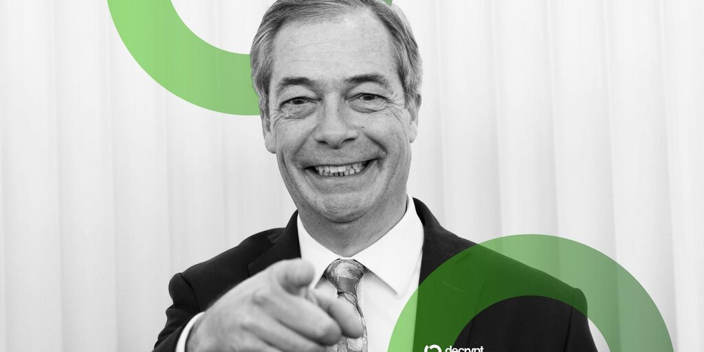 Crypto Billionaires Donate $9.4M to Farage’s Reform UK in Q1