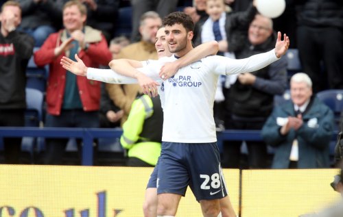 Alvaro Fernandez and Tom Cannon react as PNE reminisce over Blackpool victory