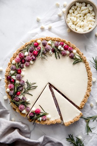 White Chocolate Cranberry Tart - Delight Fuel