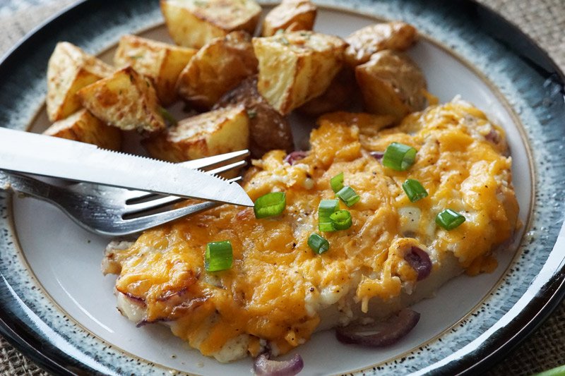 Cheese Smothered Pork Chops
