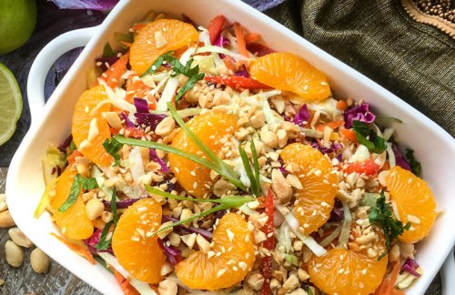 Asian Cabbage Salad with Mandarin Oranges