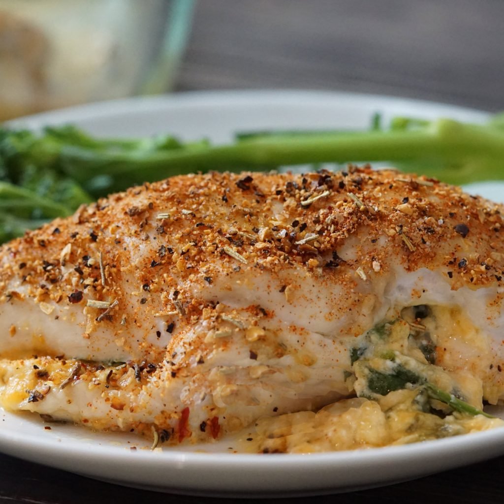 Low-Carb Spinach Stuffed Chicken Breast