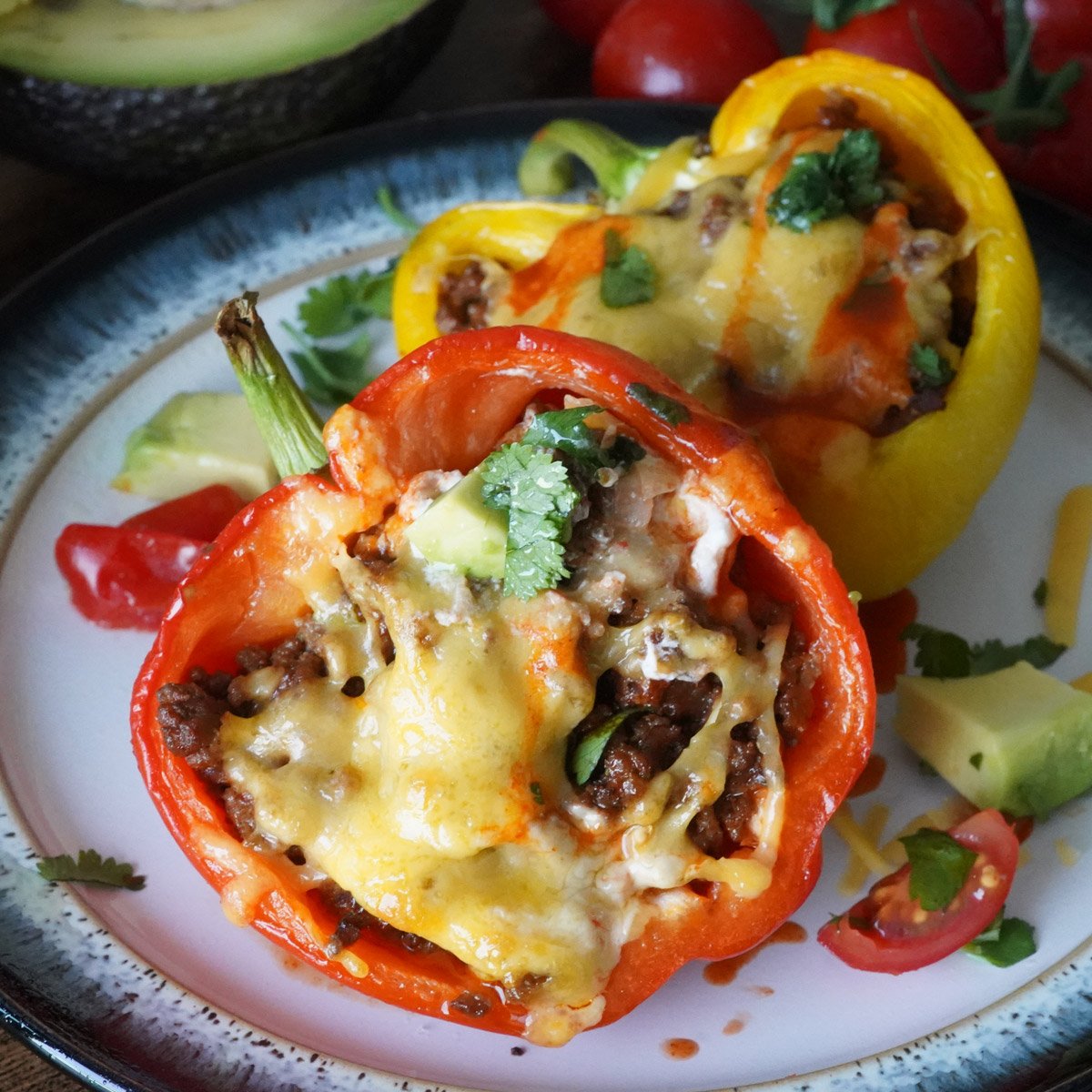Low-Carb Taco Stuffed Peppers