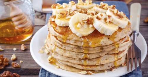 Des pancakes healthy à la banane et aux flocons d'avoine pour un petit-déjeuner gourmand et sain !