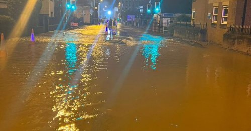 Live updates as water leak floods Derby city centre road