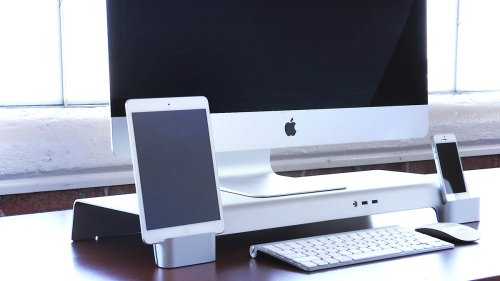 A Multifunctional iMac Stand For All Your Desktop Needs