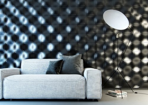 Faceted Wall Tiles by Levi Fignar for KAZA Concrete