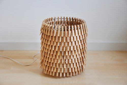 Lamps Made From Clothespins by Crea-re Studio