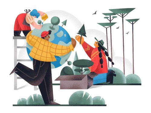 Earth Day: Illustrations About Taking Care of Our Planet | Design4Users