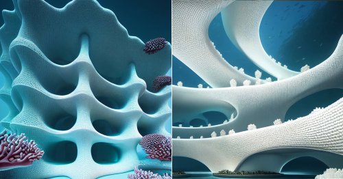 3D printed marine structures revive perishing neo coral city in yongwook seong’s AI art
