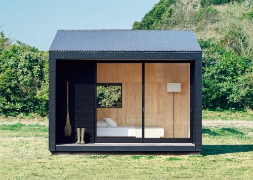 muji releases minimalist tiny hut for compact cabin living