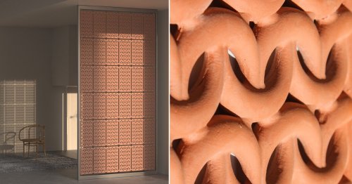 porous terracotta air conditioning system 'nave' uses water to cool spaces without electricity
