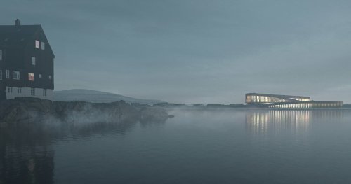 henning larsen's 'smyril line' ferry terminal will be a luminous beacon for faroe islands