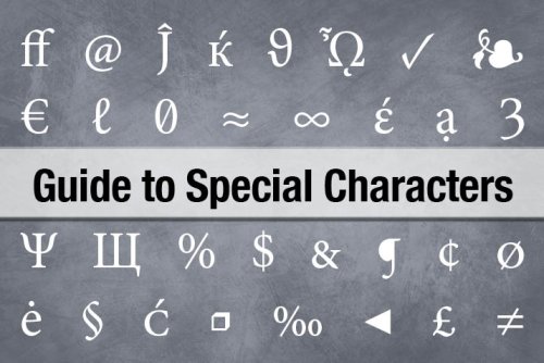 The Complete Guide to Special Characters