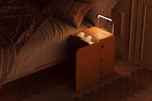 Suitcase Design Doubles As Bedside Table So You Can ‘Unpack’ Without Unpacking