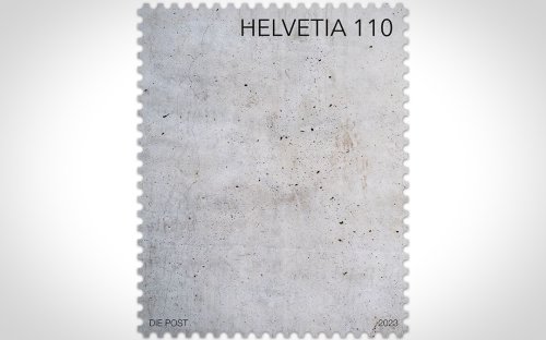 Switzerland Releases Concrete Stamp Cemented With The Material