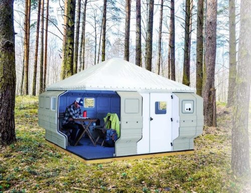A Lightweight, Hardy ‘Quick Cabin’ You Can Build In Just Two Hours - DesignTAXI.com