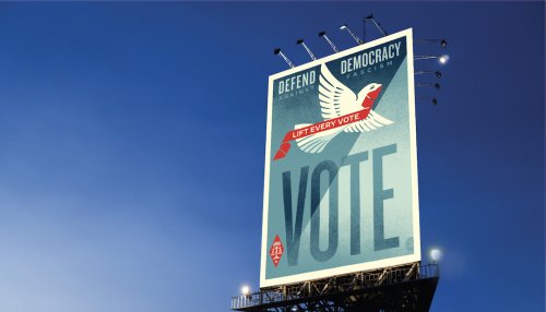 Shepard Fairey & Other Artists Create Posters To Encourage Voting