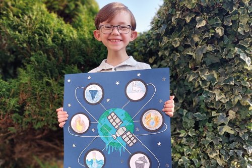 A Six-Year-Old Designed The Logo To Be Used By UK’s Satellites