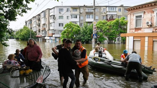 Krieg in der Ukraine - UNO: Mindestens 17.000 Menschen von Überschwemmungen in Cherson betroffen