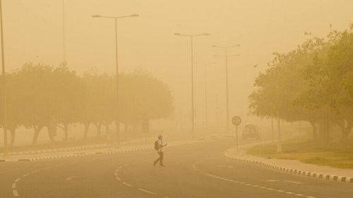 Viele Menschen mit Atem-Problemen durch Sandstürme