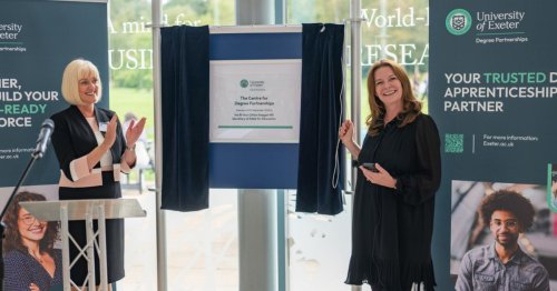 Education Secretary opens new centre to boost degree apprenticeships and skills growth