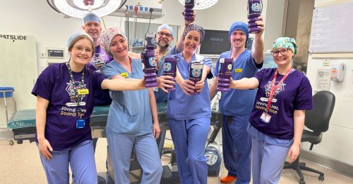 Hospital staff jump from planes to help build Devon’s new super theatre