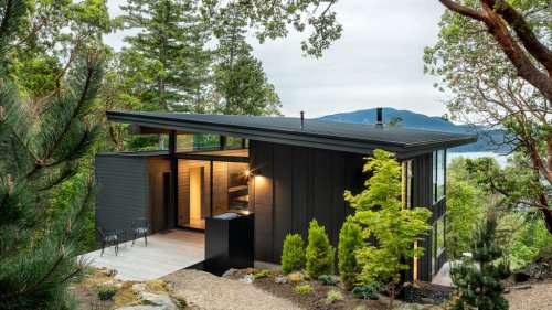 Heliotrope creates Buck Mountain Cabin for forested site in Washington