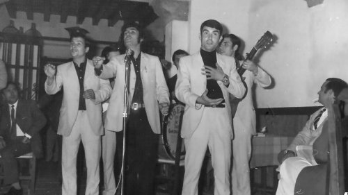 1970 - La comparsa ‘Los tarantos’ en una fiesta privada