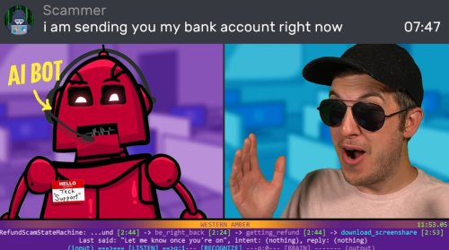 Guy Creates An Artificial Intelligence Chatbot That Calls Scammers And Tricks Them Into Stealing Their Account Information