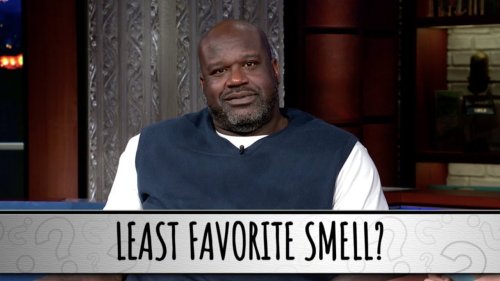Shaq Tells Stephen Colbert About The Time He Almost Got Eaten By A Shark But Thankfully Punched It In The Face First