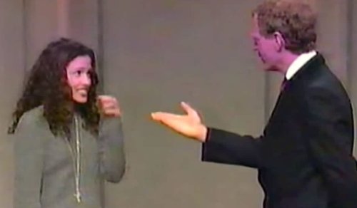 We Still Have No Idea How This Woman Pulled Off This Stupid Human Trick On 'The Late Show With David Letterman' Back In 1994
