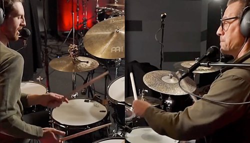 Two Grown Men Drum Battle Using Only Their Mouths