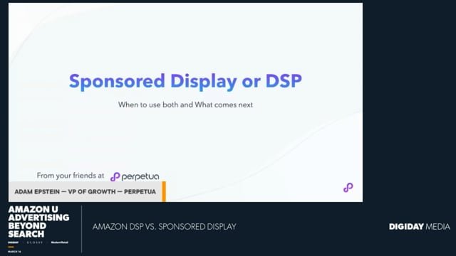 Amazon DSP vs. Sponsored Display